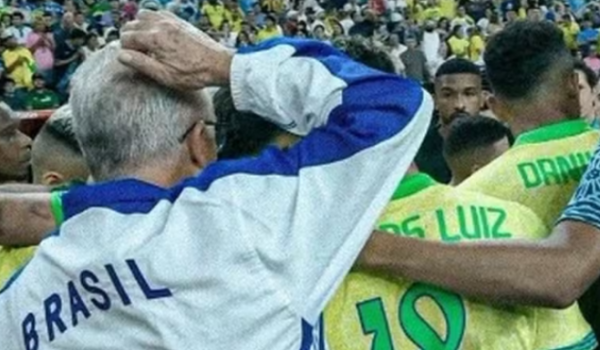 Rodinha de jogadores com Dorival de fora viraliza na internet