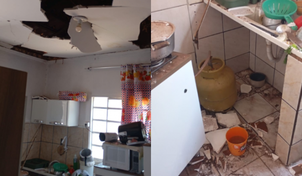 Explosão causa incêndio e destruição parcial em residência no bairro Gameleira, em Rio Verde