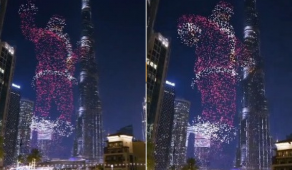 4 mil drones reproduzem imagem de Papai Noel em Dubai; Verdade ou Fake?