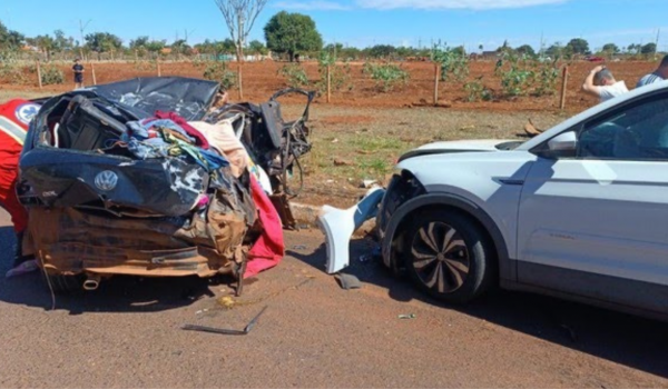 Duas crianças de Rio Verde morrem em grave acidente na BR-153