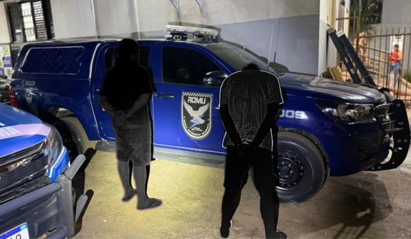 ROMU age rápido e prende dupla após furtos em residência na Rua Coronel Vaiano