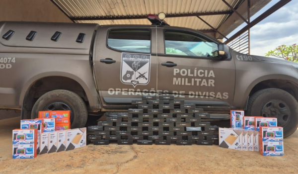 COD apreende R$ 45 mil em celulares e eletrônicos irregulares durante operação no Leste de Goiás