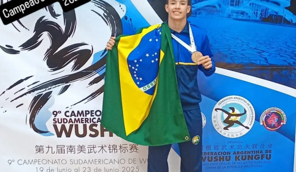 Goiano de 16 anos conquista título sul-americano de Kung Fu e entra para a elite da Seleção Brasileira