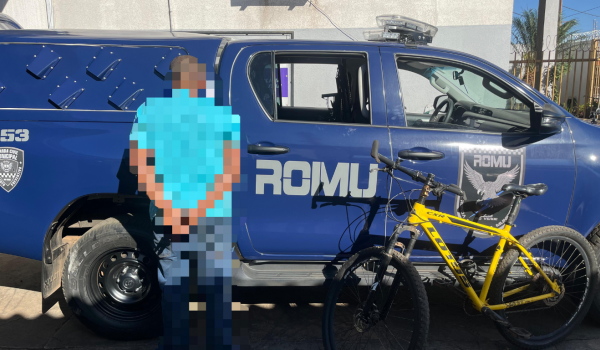 ROMU recupera bicicleta furtada de R$ 3,5 mil e prende homem por receptação no bairro Martins