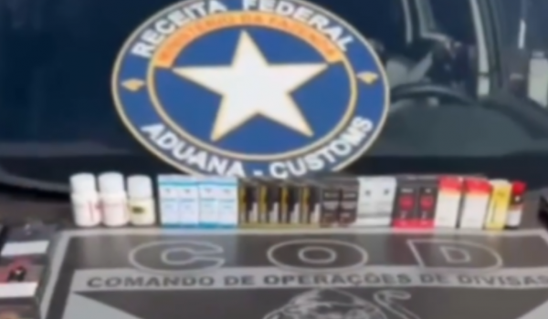 Operação do COD e Receita Federal apreende skunk, cigarros eletrônicos e anabolizantes ilegais em Goiás