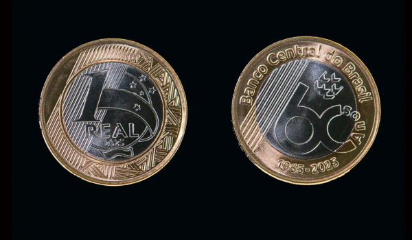 Moeda comemorativa de R$ 1 pelos 60 anos do Banco Central já está em circulação