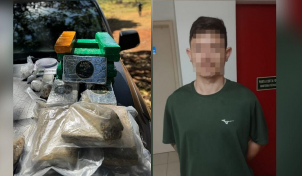 Polícia Militar desmonta fachada de tráfico em chácara de Goiânia e prende suspeito com grande carga de drogas
