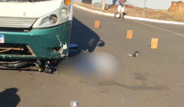  Acidente entre moto e ônibus em Rio Verde deixa vítima fatal