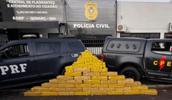Caminhoneiro é preso em Itumbiara com 400 kg de maconha na BR-153