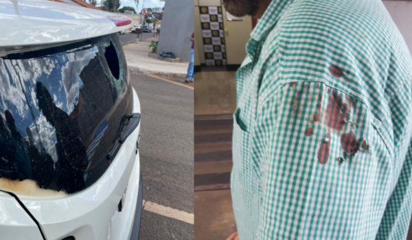 Discussão de trânsito termina em agressão, mordida e veículo danificado no Parque das Laranjeiras