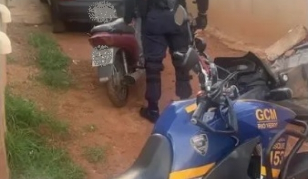 GCM recupera moto logo após furto em Rio Verde