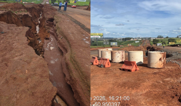 GO-174 passa por interdição parcial após erosão e é liberada após ação emergencial