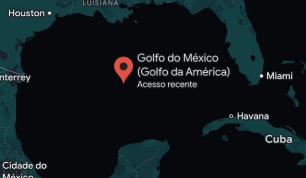 Google começa a mostrar Golfo da América e do México para usuários em app