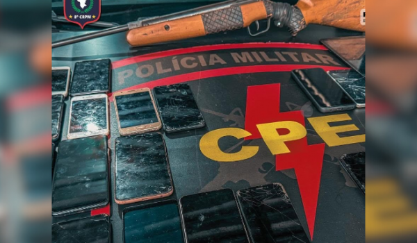 Homem é preso com arma de fogo e 20 celulares roubados no Conjunto Valdeci Pires, em Rio Verde