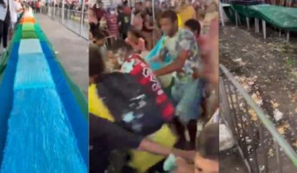 Aniversário de cidade no Ceará viraliza após disputa por bolo gigante