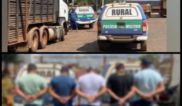 Batalhão Rural prende quadrilha que daria golpe de falsa compra de gado em Rio Verde
