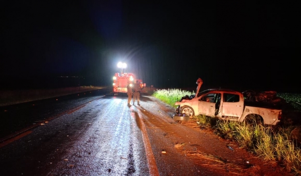 Após ultrapassagem, carro bate contra cavalo e mata passageira em Goiás