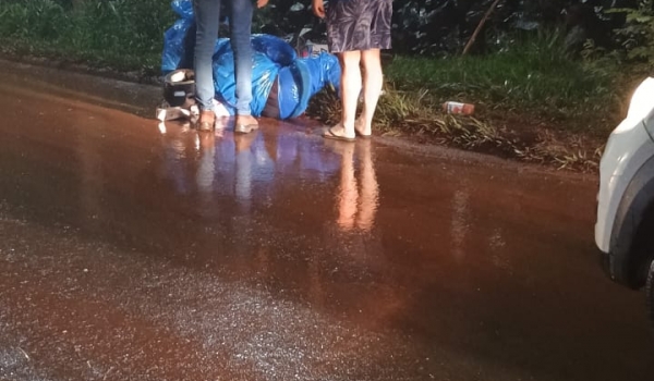  Motociclista se fere ao cair de moto na Avenida Flamboyant no Gameleira