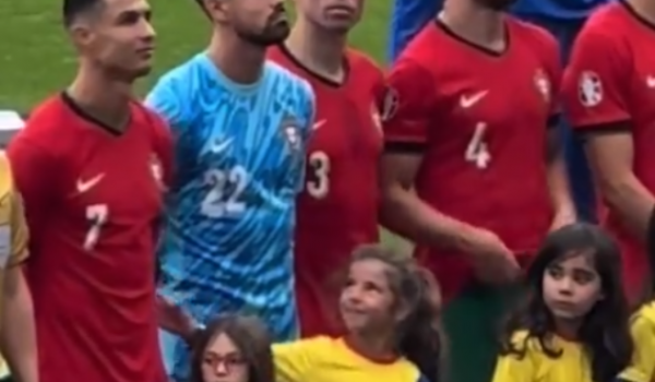 Interação de Cristiano Ronaldo com garotinha viraliza na web
