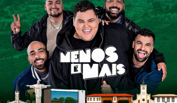 Grupo Menos é Mais faz show gratuito nesta terça-feira na festa de 178 anos de Rio Verde