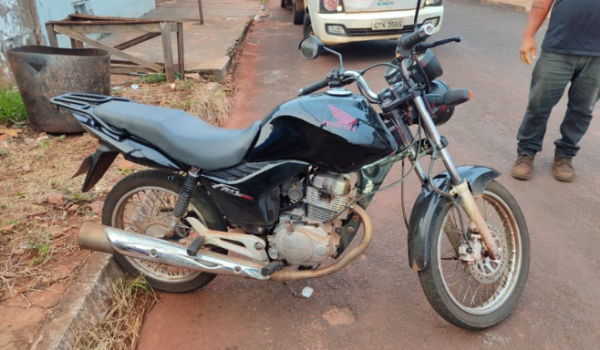 Moto furtada é recuperada após abordagem a condutor embriagado no Bairro Santo Agostinho