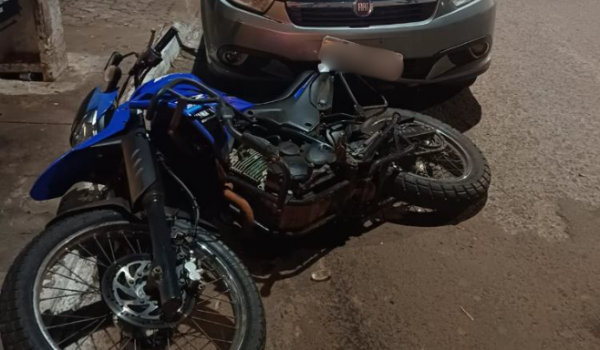 Motociclista fica ferido após avançar placa de pare e provocar acidente em Rio Verde