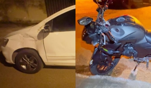Motociclista sofre fratura ao colidir em veículo no Bairro Martins, em Rio Verde