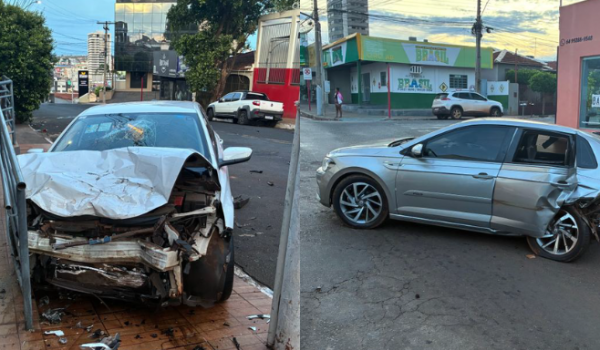 Motorista perde controle e causa grave acidente no Setor Central de Rio Verde