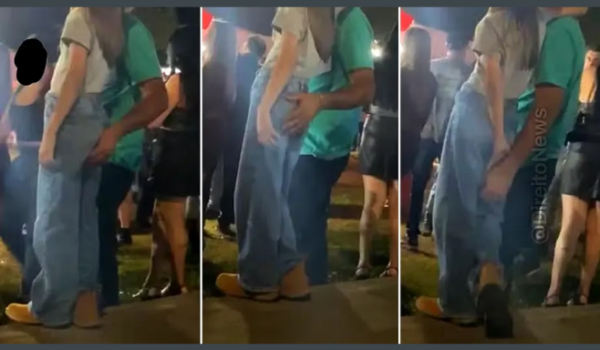 Pai é flagrado tocando filha de oito anos em evento publico no PR; homem foi preso em flagrante