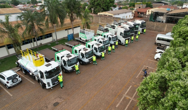 Comboio da Rota Verde passa por Rio Verde nesta sexta-feira (17) apresentando frota 