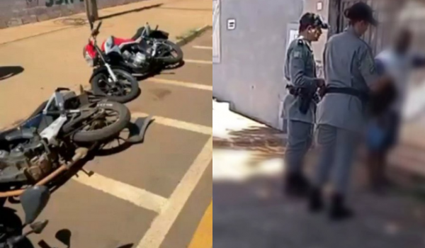 PM localiza motorista que bateu em motos e fugiu após suspeita de embriaguez em Jataí