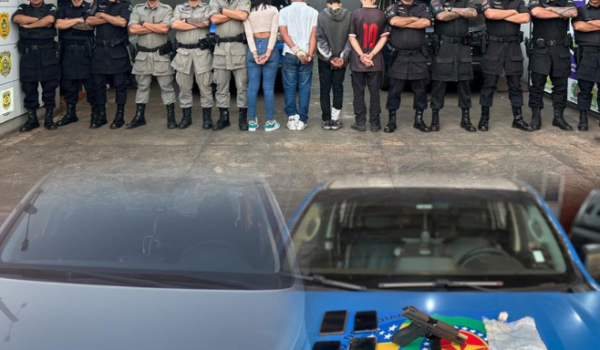 PM e CPE prendem em Indiara quatro pessoas por tentativa de homicídio em oficina no Setor Pausanes