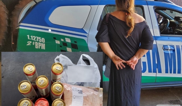 PM prende mulher por furto em comércio de Rio Verde