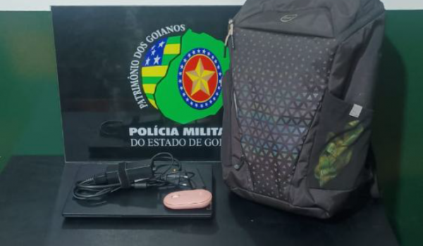 PM recupera objetos furtados no Parque Jatobá e conduz dois envolvidos à delegacia em Rio Verde