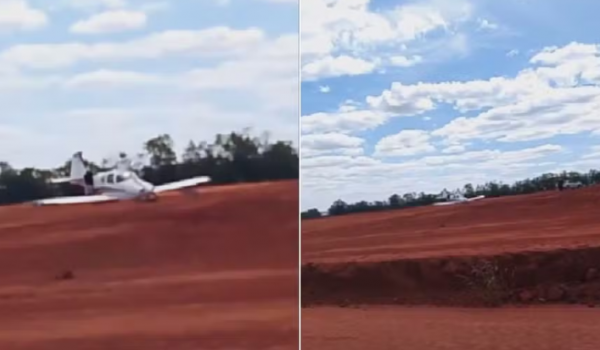 Avião faz pouso forçado em Rio Verde e assusta moradores