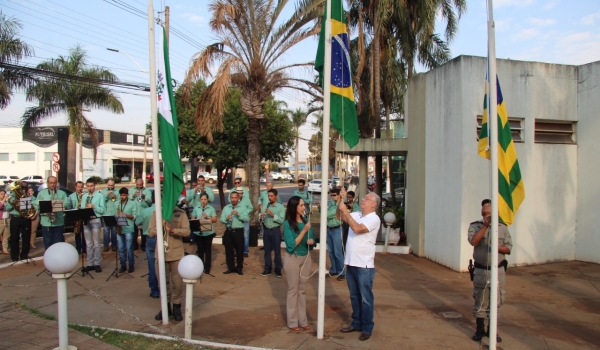 Rio Verde realiza Hasteamento da Bandeira por 7 de setembro