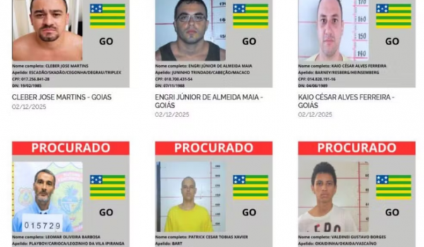Governo lança plataforma nacional com procurados pela polícia; sete foragidos são goianos