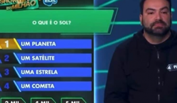 Participante se enrola e erra pergunta fácil sobre o Sol no Show do Milhão