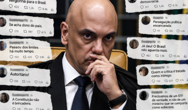 Alexandre de Moraes perdeu até o apoio da esquerda? Rejeição supera 70% nas redes