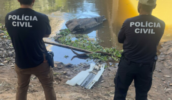 Polícia Civil localiza caminhão submerso no Rio Meia Ponte durante buscas por motorista desaparecido