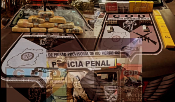 Ação pesada no feriado: COD apreende drogas, anabolizantes e prende foragido