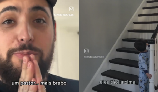 Menino deixa pai intrigado ao brincar com 