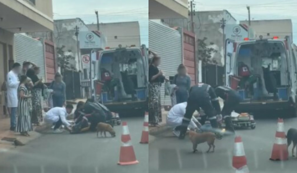  Acidente entre moto e carro deixa uma pessoa ferida na Rua Goiânia em Rio Verde 