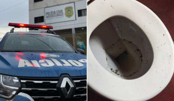 Suspeito é detido ao tentar descartar drogas no vaso sanitário em Rio Verde