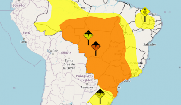 Goiás está em alerta laranja de tempestade neste fim de semana, afirma Inmet 