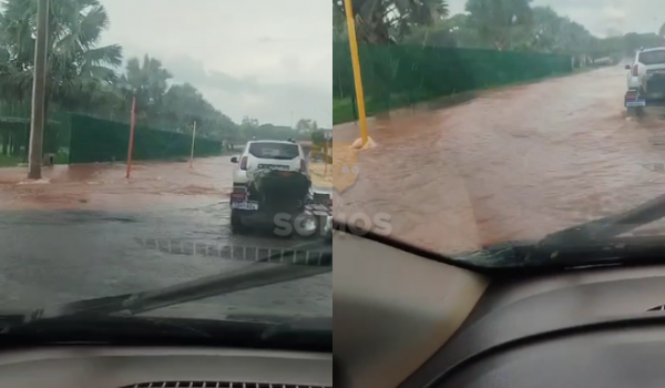 Chuva forte em Rio Verde deixa ruas alagadas nesta quinta-feira (21)