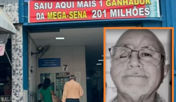 GANHADOR DE R$ 201 MILHÕES DA MEGA-SENA MORRE DIAS APÓS RETIRAR O PRÊMIO