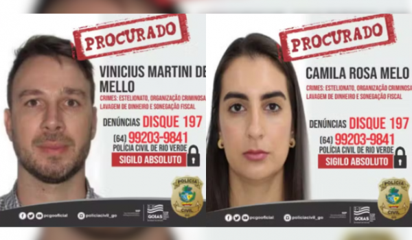 Casal foragido é denunciado pelo MPGO, após aplicar golpe milionário contra produtores de Rio Verde