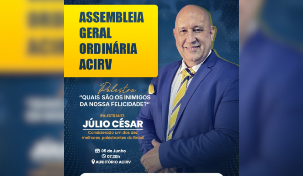 Café da manhã, palestra e reflexão: ACIRV realiza evento especial nesta quarta (4)