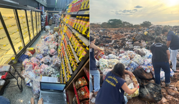 Fiscalização em supermercado de Rio Verde apreende quase 2 mil produtos impróprios para consumo